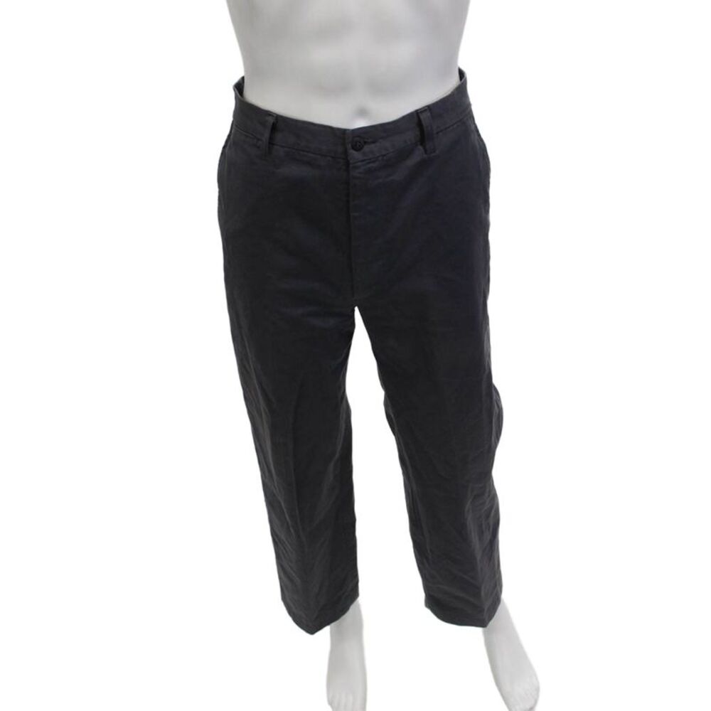 Masons Mens Dark Gray Cropped Chino Pants Cotton Army Size 32